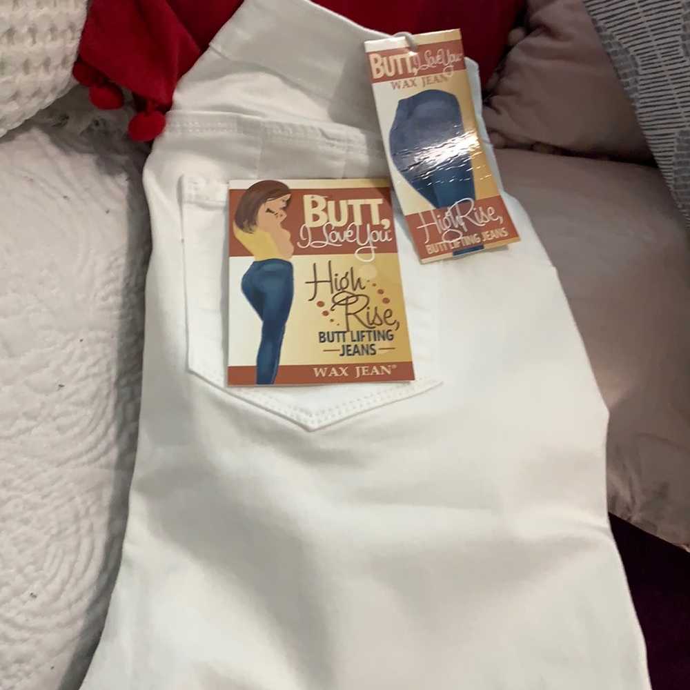 New with tags size 9 white jeans